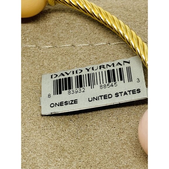 $3900 DAVID YURMAN NEW Mustique 4 Station Pink Opal Peach Moonstone 18K Gold - Picture 5 of 9